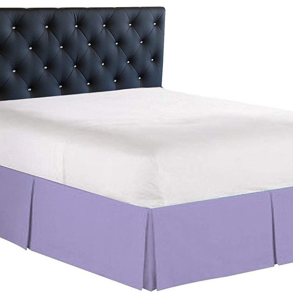 Elegant Comfort Bedding Elegant Comfort 50 Tc Queen Lavender Bed Skirt Bedskirt Dust Ruffle